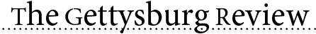 The gettysburg review